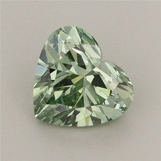 1.1 CT Fancy Vivid Green HEART