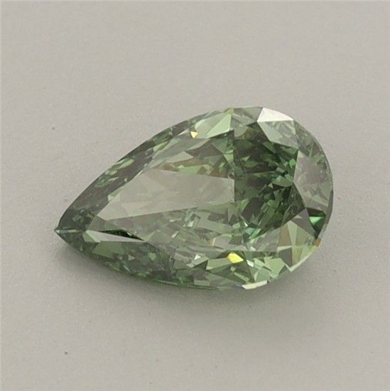 0.63 CT Fancy Vivid Green PEAR