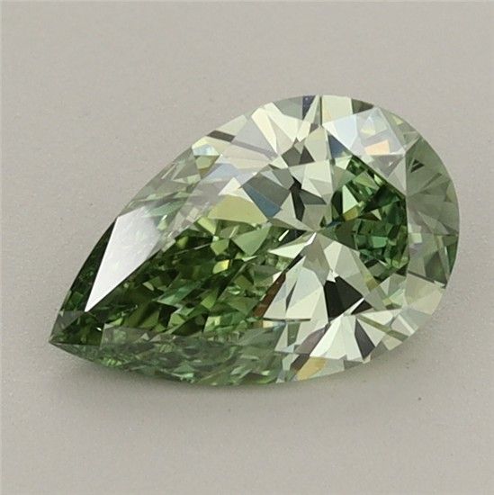 0.83 CT Fancy Vivid Green PEAR