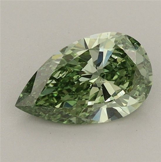 0.82 CT Fancy Vivid Green PEAR