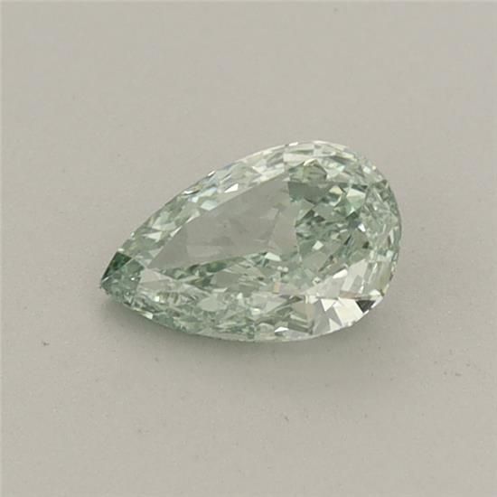 0.37 CT Fancy Vivid Green PEAR