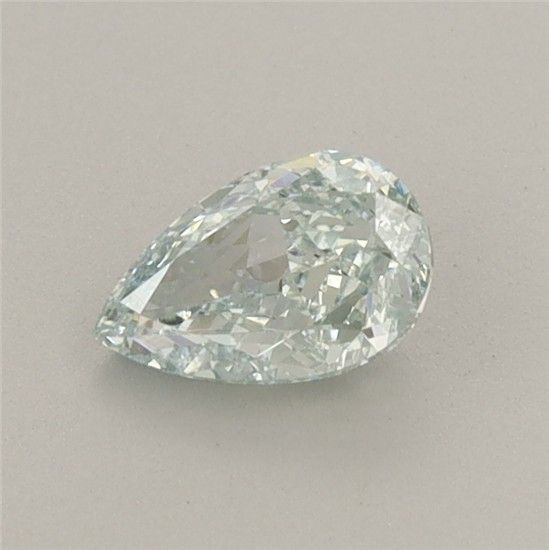 0.54 CT Fancy Vivid Blueish Green PEAR