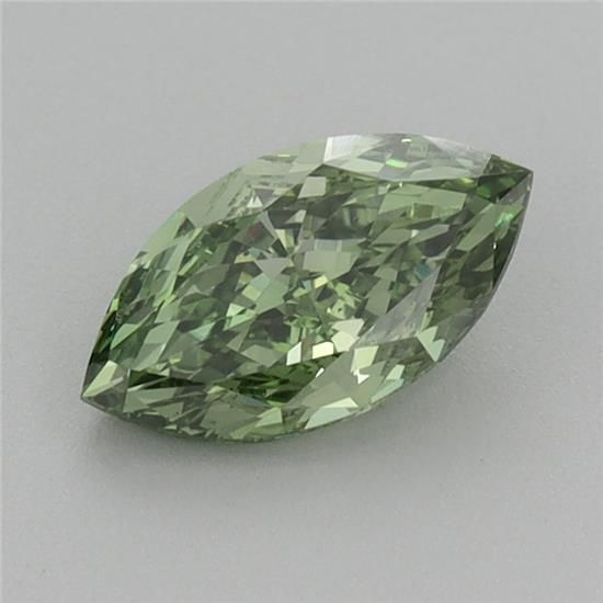 0.82 CT Fancy Vivid Green MARQUISE