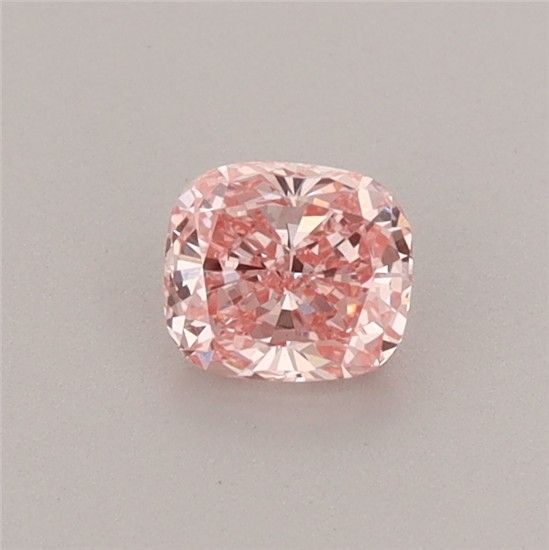 0.41 CT Fancy Vivid Pink CUSHION MODIFIED