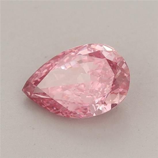 0.64 CT Fancy Vivid Pink PEAR