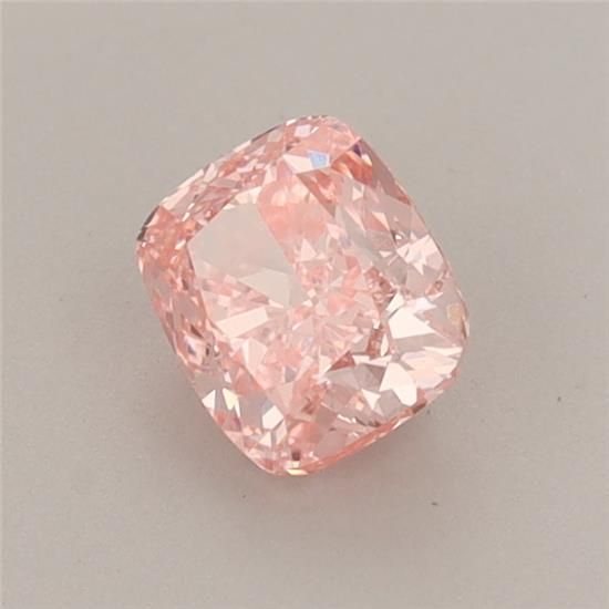0.68 CT Fancy Vivid Pink CUSHION MODIFIED