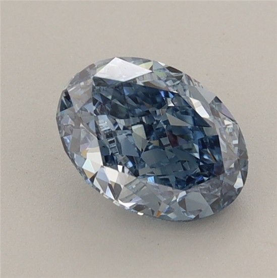 1.17 CT Fancy Vivid Blue OVAL