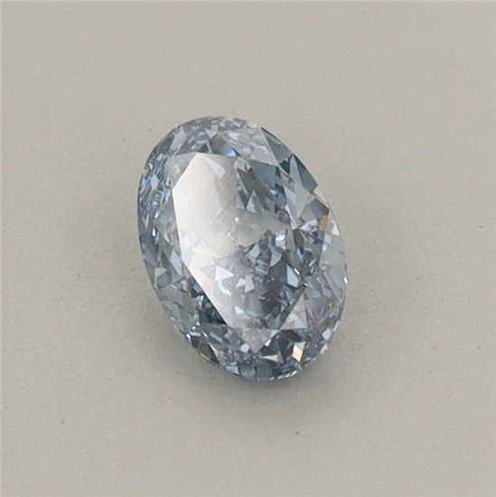 0.44 CT Fancy Vivid Blue OVAL