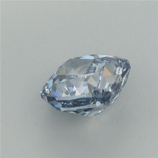 1.61 CT Fancy Vivid Blue CUSHION MODIFIED