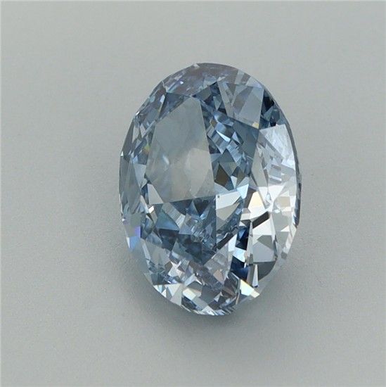 1.62 CT Fancy Vivid Blue OVAL