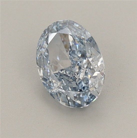0.75 CT Fancy Intense Blue OVAL