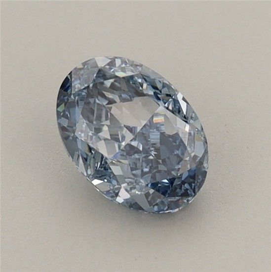 0.76 CT Fancy Vivid Blue OVAL