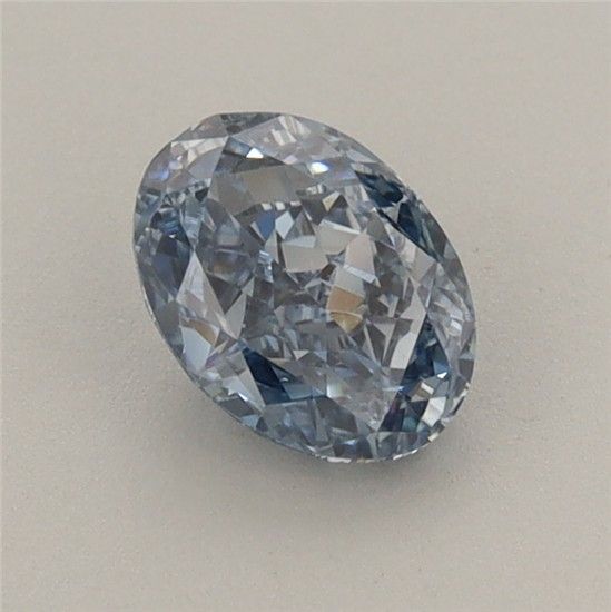 0.78 CT Fancy Vivid Blue OVAL