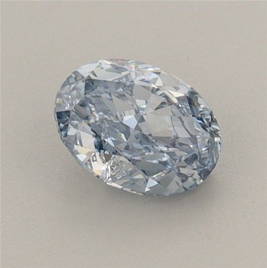 0.78 CT Fancy Intense Blue OVAL