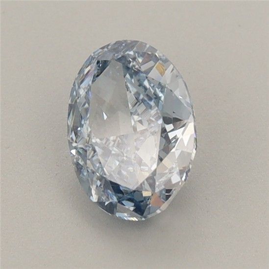 0.86 CT Fancy Intense Blue OVAL