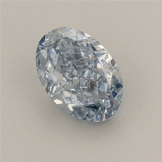0.7 CT Fancy Intense Blue OVAL