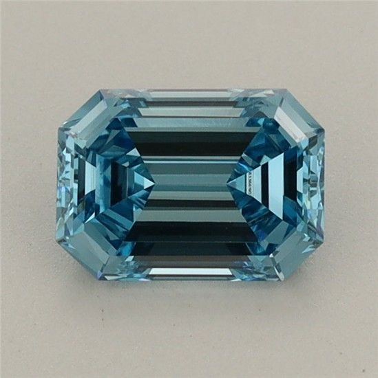 0.91 CT Fancy Vivid Blue EMERALD