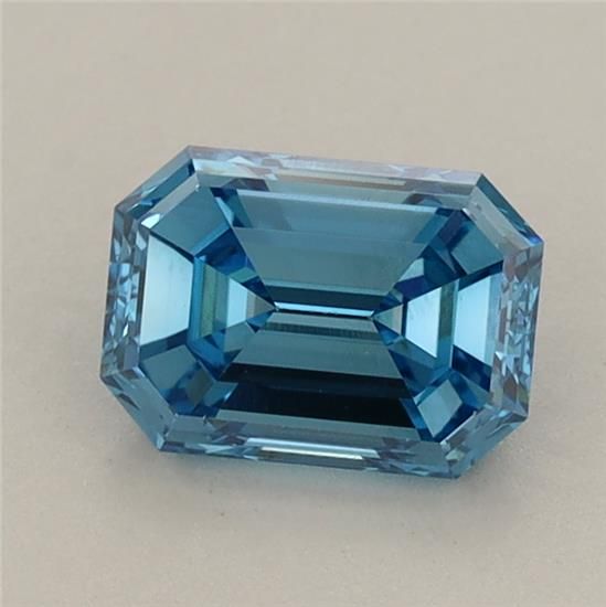 1.1 CT Fancy Vivid Blue EMERALD