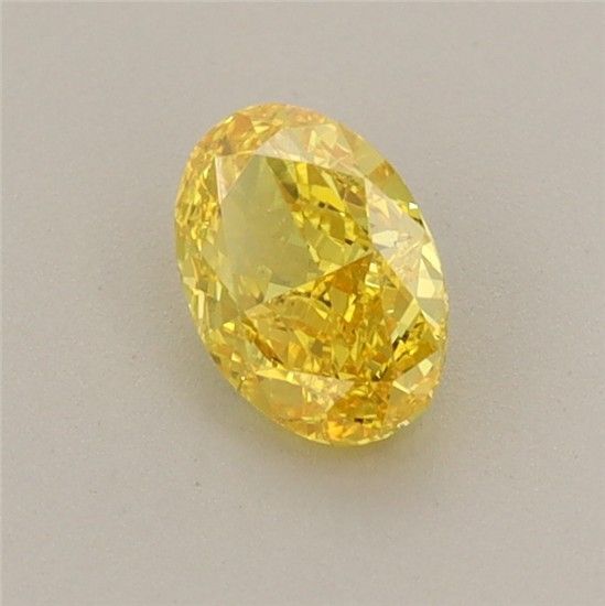 0.52 CT Fancy Vivid Yellow OVAL