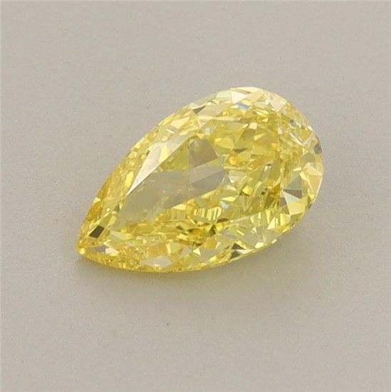 0.53 CT Fancy Vivid Yellow PEAR