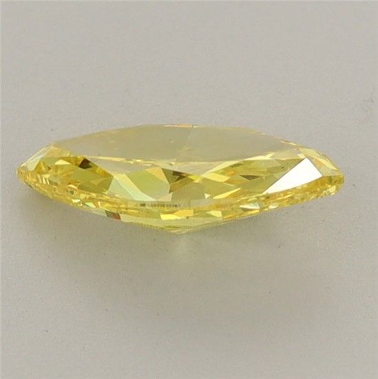 0.63 CT Fancy Vivid Yellow MARQUISE