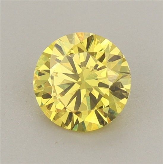 0.72 CT Fancy Vivid Yellow ROUND
