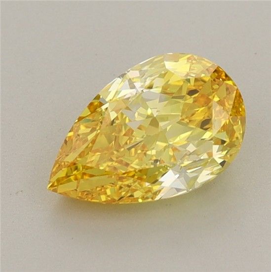 1.28 CT Fancy Intense Yellow PEAR