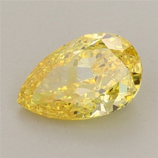 1.01 CT Fancy Vivid Yellow PEAR
