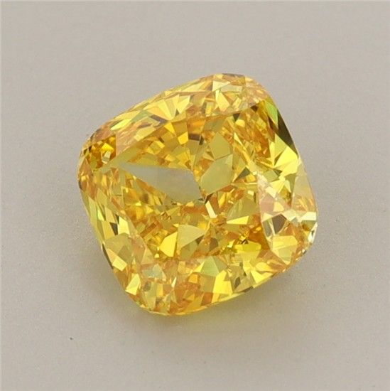 1.12 CT Fancy Vivid Yellow CUSHION MODIFIED