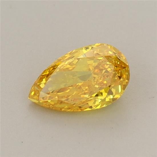 0.46 CT Fancy Vivid Yellow PEAR