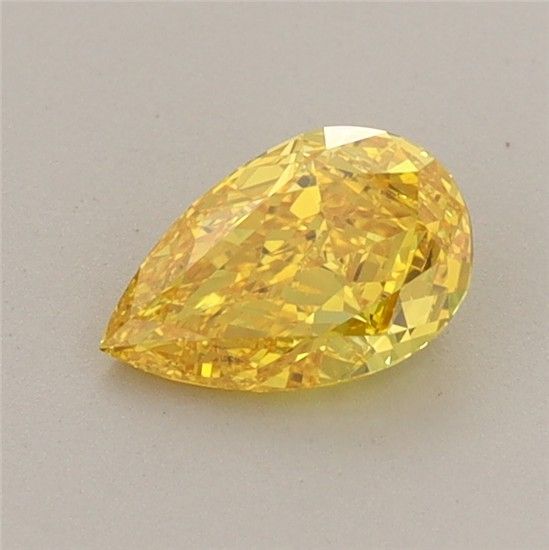 0.54 CT Fancy Vivid Yellow PEAR