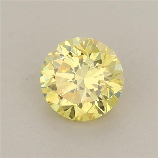 0.58 CT Fancy Vivid Yellow ROUND