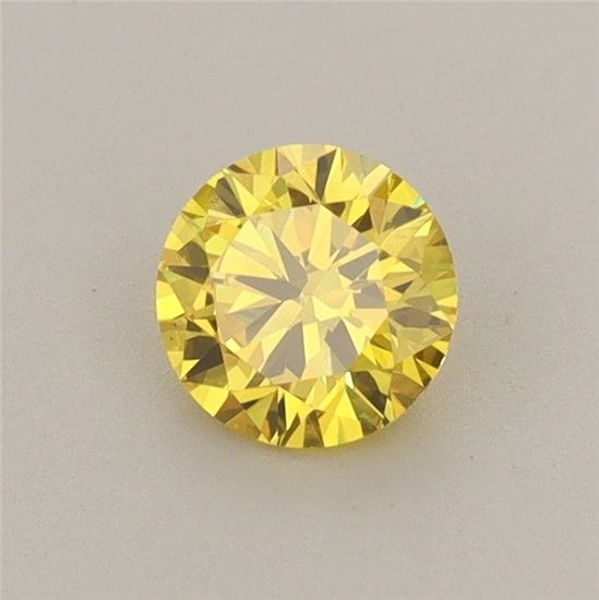 0.53 CT Fancy Vivid Yellow ROUND