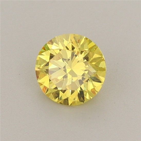 0.56 CT Fancy Vivid Yellow ROUND