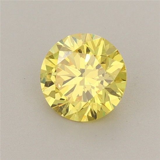 0.67 CT Fancy Vivid Yellow ROUND