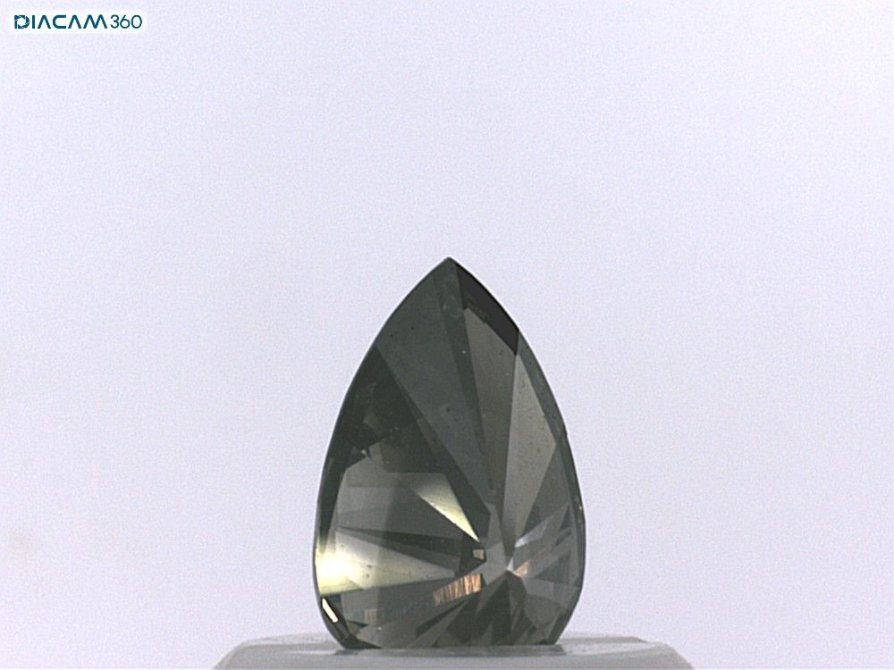 Diament 0.37 ct Fancy Dark Yellowish Gray/SI2