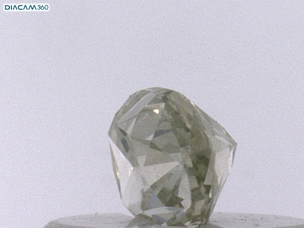 Diament 0.3 ct Fancy Light Brownish Greenish Yellow/VS2