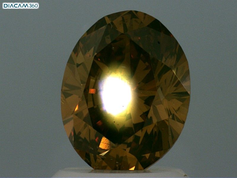 Diament 1.31 ct Fancy Deep Brownish Orangey Yellow/SI2