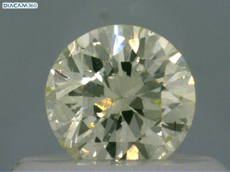 Diament 0.32 ct Light Green Yellow/SI2