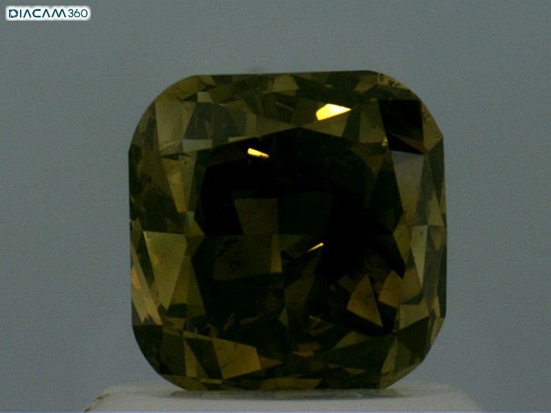 Diament 1.03 ct Fancy Dark Brown Greenish Yellow/SI2