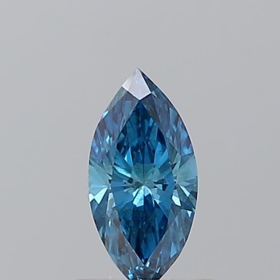 0.46 CT Fancy Vivid Blue MARQUISE
