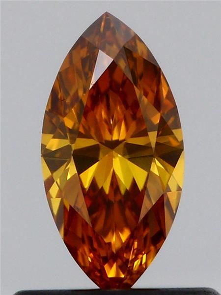 Diament 0.44 ct Fancy Deep Yellowish Orange/SI1