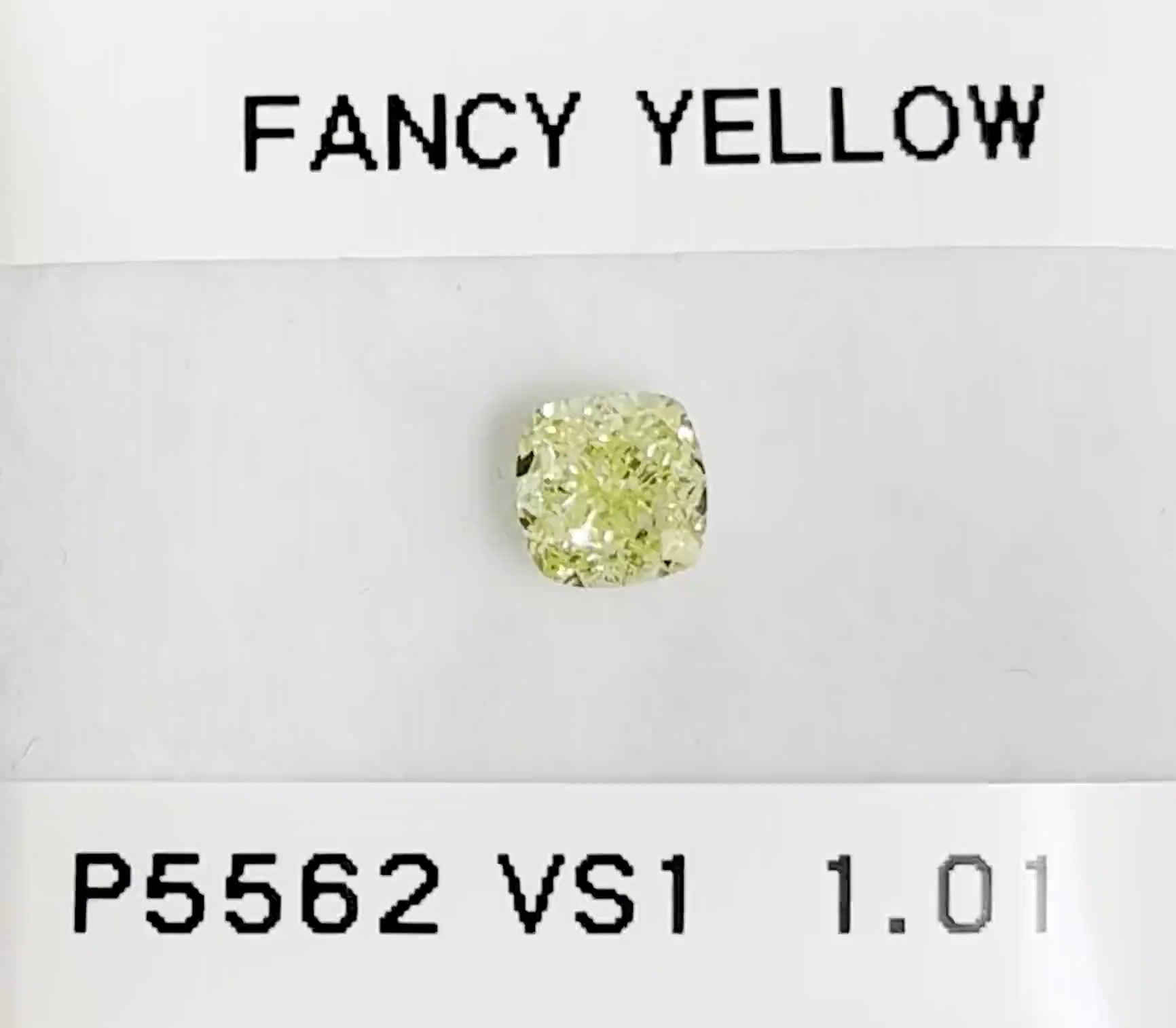 Diament 1.01 ct Fancy Yellow/VS1