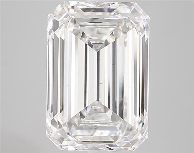 Diamant Émeraude 7.38 ct - Couleur F - Pureté VS1