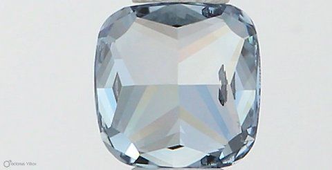 0.33 CT Fancy Intense Blue CUSHION MODIFIED