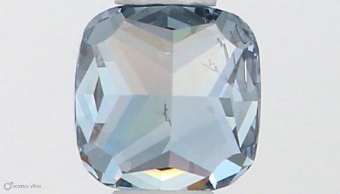0.35 CT Fancy Intense Blue CUSHION MODIFIED