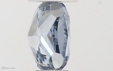 0.33 CT Fancy Intense Blue CUSHION MODIFIED