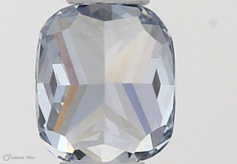 0.33 CT Fancy Blue CUSHION MODIFIED