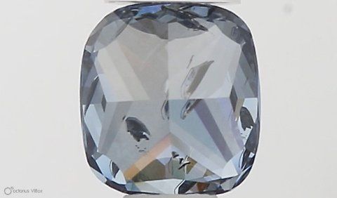 0.4 CT Fancy Vivid Blue CUSHION MODIFIED
