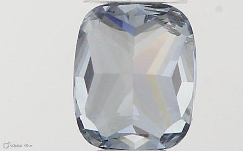 0.34 CT Fancy Intense Blue CUSHION MODIFIED